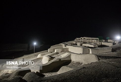shahr-e Sukhte at night