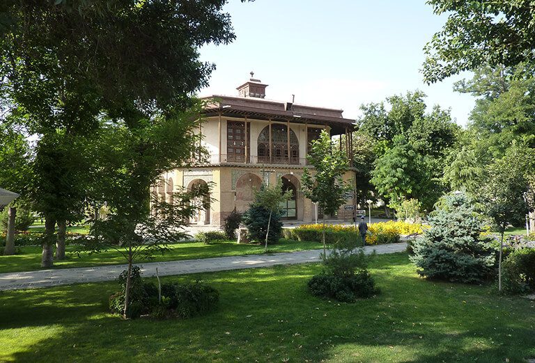 Chehel Sotun Persian Garden in Qazvin
