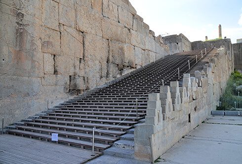 Part of the monumental double staircase, Persepolis