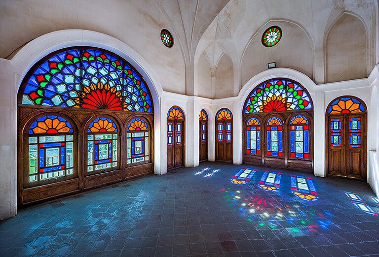 Interior room of Tabatabai House, Kashan