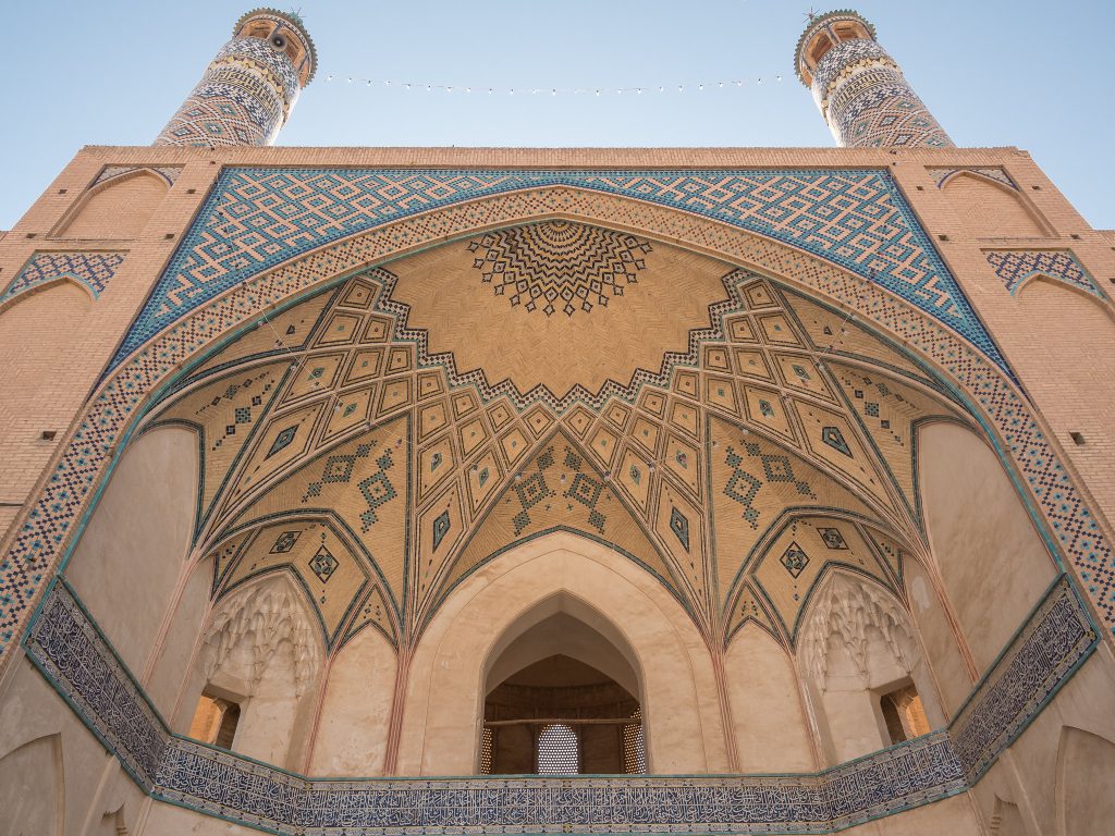 To Iran Tour - Agha Bozorg Mosque Entrance - Kashan