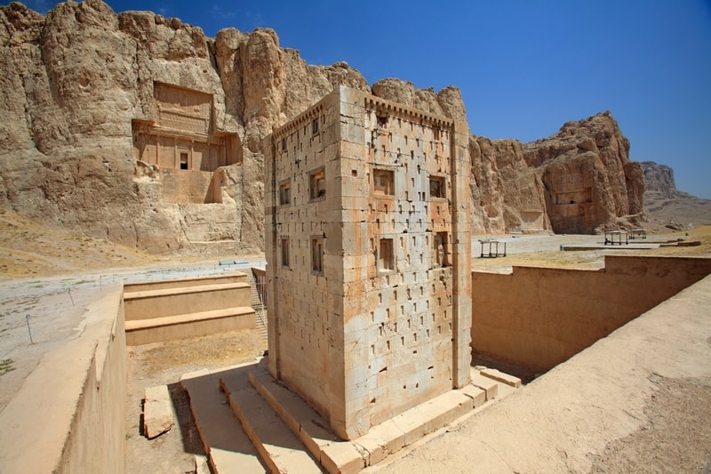 ToIranTour - Cube of Zoroaster in Naghsh-e Rustam Necropolis - Shiraz - Iran Classic Tour