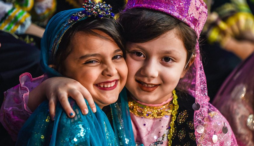 ToIranTour-Kids wearing Persian clothing and Iran culture